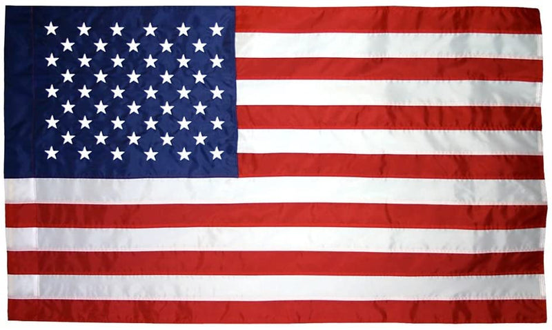 American 3'X5' U.S.A  Sleeved Flag With Embroidered Stars & Sewn Stripes 100% Rough Tex® 300D Sleeve USA Flags 3x5