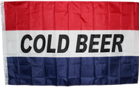Cold Beer 3'x5' Polyester Single-Sided