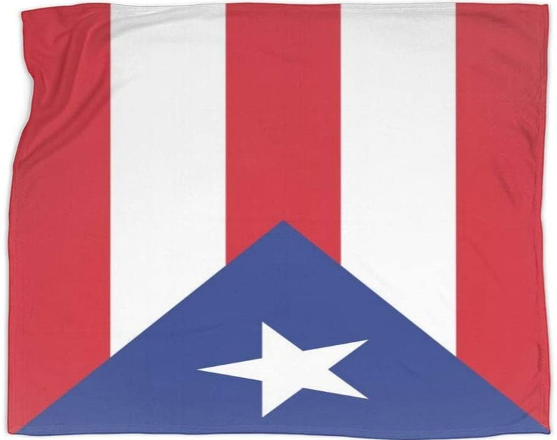 Puerto Rico Flag Deluxe Polar Fleece Blanket