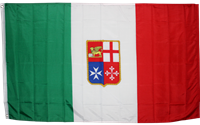 Italy with Crest (Civil) 3' x 5' Rough Tex 100D