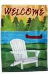 Welcome Chair Garden Flag 100D
