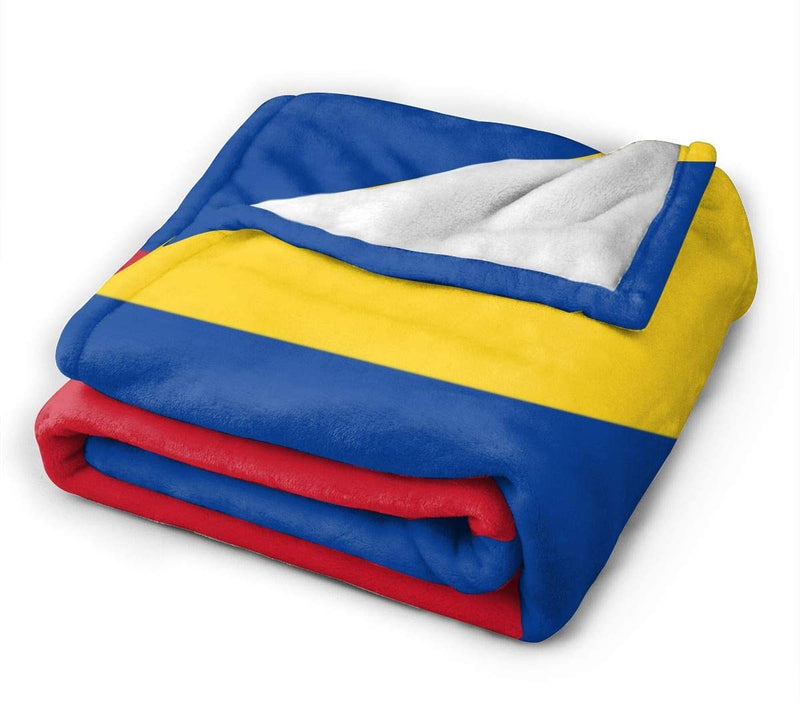 Colombia Flag Deluxe Polar Fleece Blanket