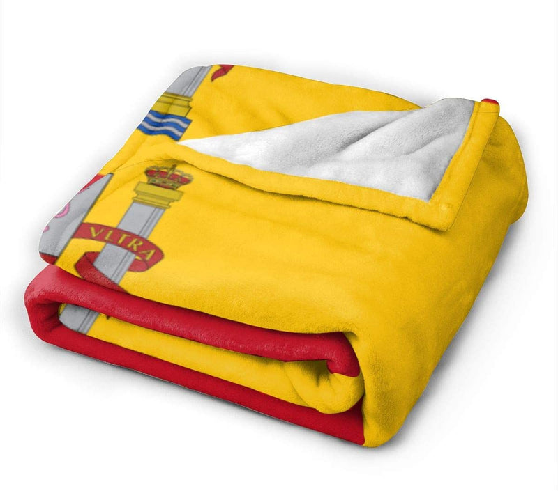 Spain Flag Deluxe Polar Fleece Blanket