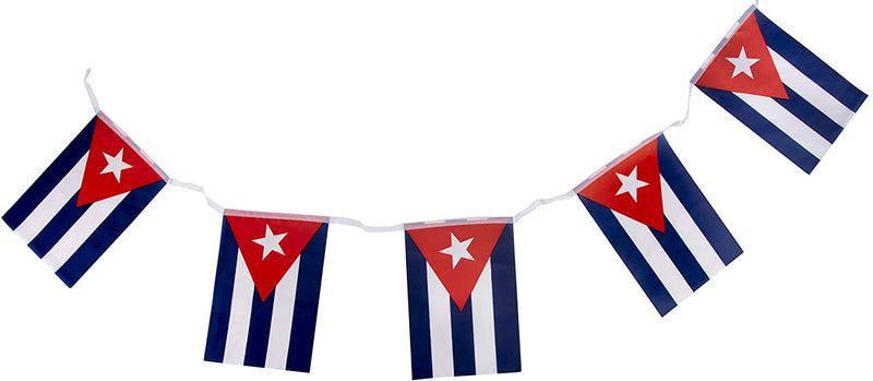 Cuba 12' Foot Long Bunting String Flag - Rough Tex ®100D