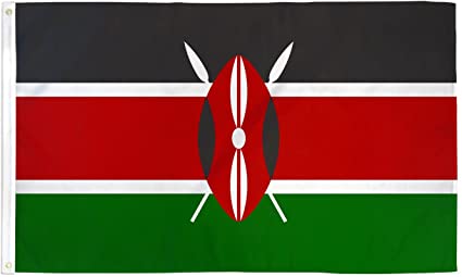 Kenya  3'X5' Flag Rough Tex® 100D