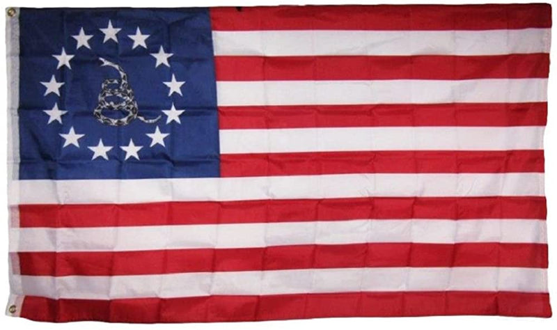 Betsy Ross Gadsden 3'X5' Flag ROUGH TEX® 100D