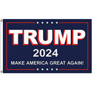 Trump 2024 MAGA (BLUE) 3'X5' Flag ROUGH TEX® 150D