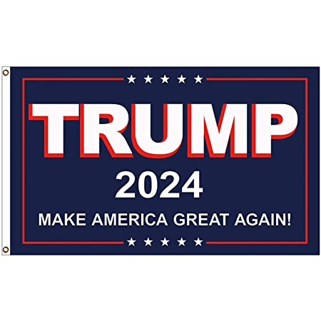 Trump 2024 MAGA (BLUE) 3'X5' Flag ROUGH TEX® 150D