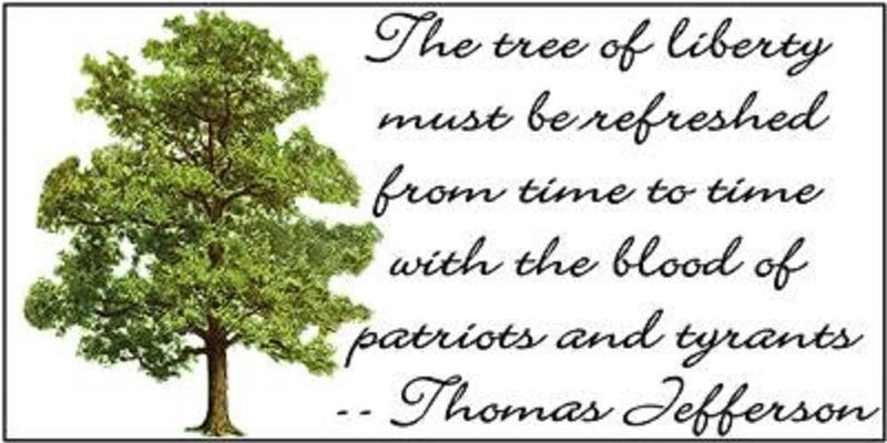 Tree Of Liberty Bumper Sticker 1776 Blood of Patriots