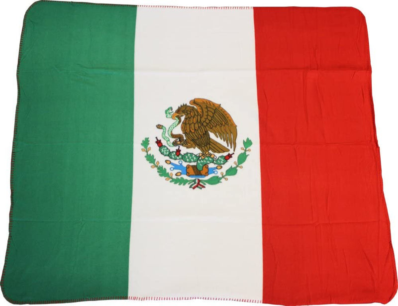 Mexico Flag Deluxe Polar Fleece Blanket