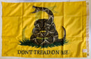 Gadsden Live Rattlesnake Don't Tread On Me Double Sided Flag 2'X3' Rough Tex® 100D
