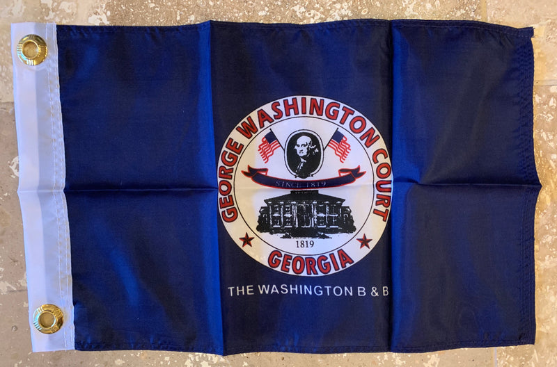 Georgia  Washington Court B&B Flag With Grommets 12'X18' Rough Tex®