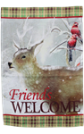 Friends Welcome Garden Flag 100D