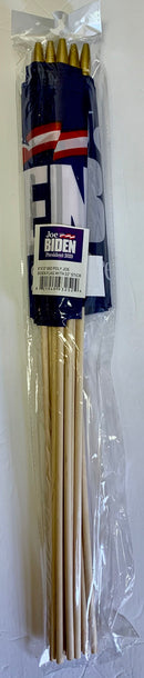 144 Joe Biden President 2020 Blue 8''X12'' Stick Flag With 22" Stick Rough Tex ®68D Polyester