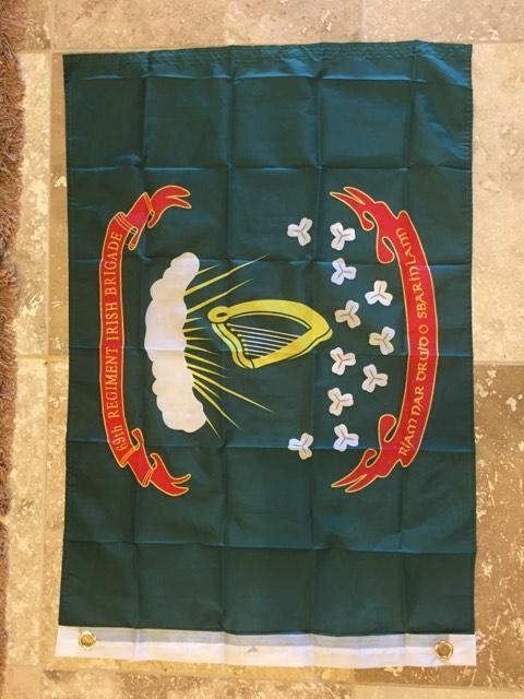 69TH IRISH CIVIL WAR FLAG 68D 2'X3'