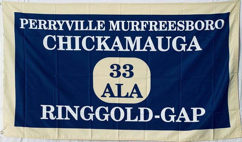 33rd Alabama 3'X5' Flag Rough Tex® 100D Chickamauga Perryville Murfreesboro Hardee