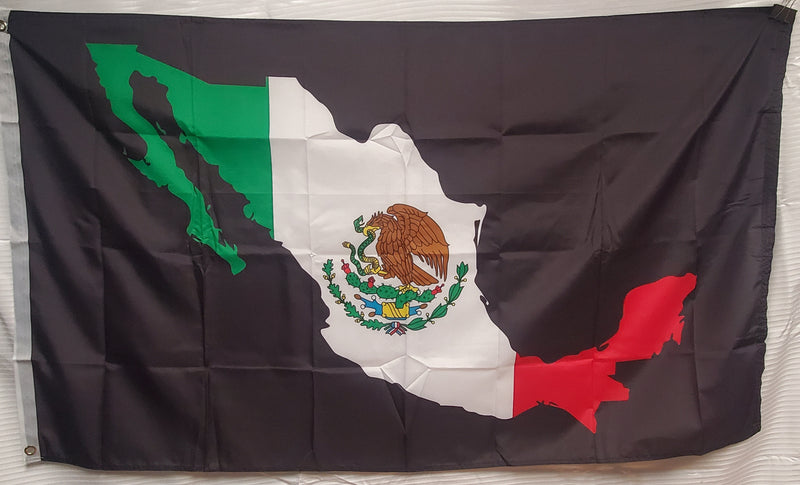 Mexico Map Blackout 3'X5' Flag Rough Tex® 100D