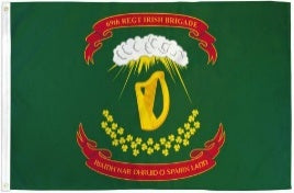 69th Irish Brigade 2'x3' Embroidered Flag ROUGH TEX® 600D Cotton