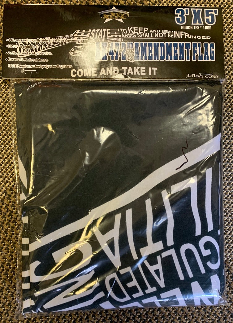 3X5 BLOOD RED COME AND TAKE IT GONZALES NRA FLAG GROMMETS 100D - Foto 3