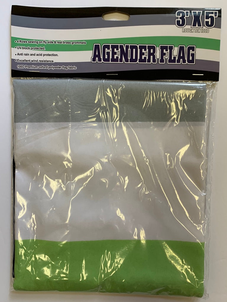Agender 3'X5' Flag Rough Tex ® 100D