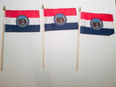 6x9 inch sewn edge classroom US State American flags & USA Stick Flags