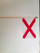 6x9 inch sewn edge classroom US State American flags & USA Stick Flags