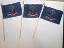 6x9 inch sewn edge classroom US State American flags & USA Stick Flags