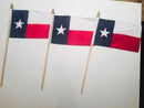 24 6x9 inch sewn edge classroom US State American flags & USA Stick Flags
