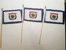 6x9 inch sewn edge classroom US State American flags & USA Stick Flags