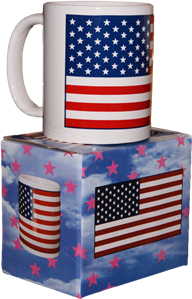 USA White Coffe Mug