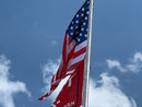 American 5'X8' U.S.A Flag 100% Rough Tex® 210D Nylon Printed With With Four Rows Of Stitching And Pin Pack