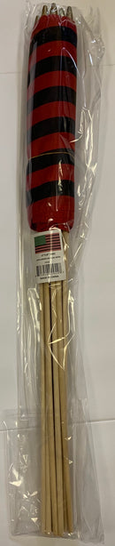 Afro American 12"X18" Stick Flags  - Rough Tex® 100D