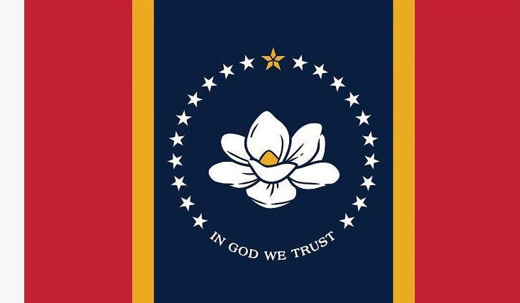 Mississippi Magnolia State Flag 3'X5' ® 210D NYLON