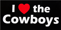 I "Heart" The Cowboys Bumper Sticker
