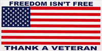 Freedom Isn't Free Bumper Sticker