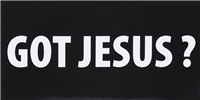 Got Jesus Bumper Sticker