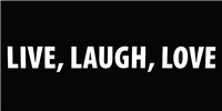 Live, Laugh, Love - Bumper Sticker