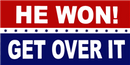 He Won Bumper Sticker Trump 2024 Pack of 50 Made in USA