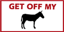 Get Off My Bumper Sticker