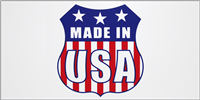Made In USA Bumper Sticker - Shield Pack of 50 American Vinyl