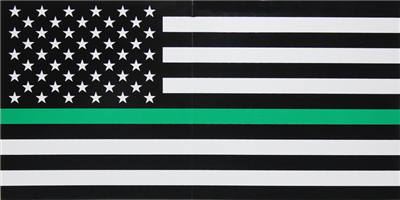 USA Green Line 3x5ft Nylon 150D Flag