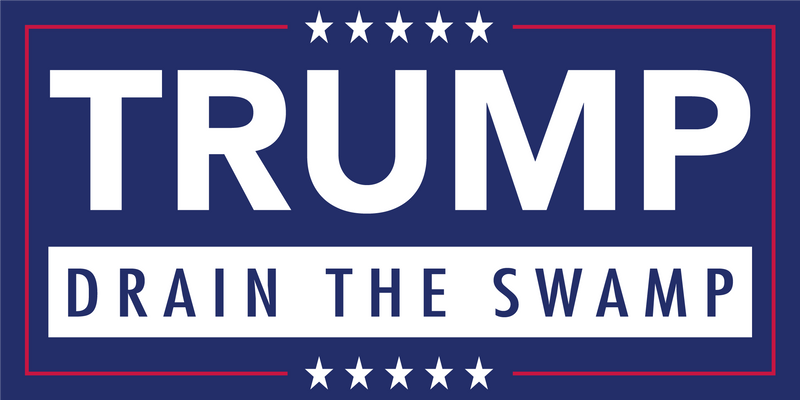 Trump Drain The Swamp - Bumper Sticker