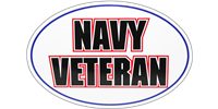 Navy Veteran Bumper Sticker - Oval