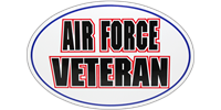 Air Force Veteran Bumper Sticker - Oval