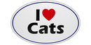 I "Heart" Cats Bumper Sticker