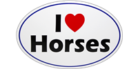 I "Heart" Horses Bumper Sticker