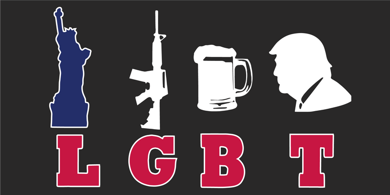 Trump LGBT -  Bumper Sticker