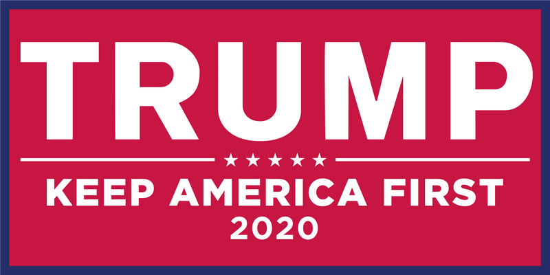 Trump Keep America First 2020 Red - Bumper Sticker