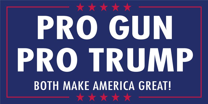 Pro Gun Pro Trump Both Make America Great!- Bumper Sticker