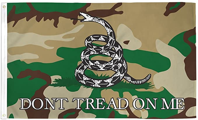 3'X5'  Camo Gadsden camouflage Don't Tread on Me 68D Nylon ROUGH TEX ®